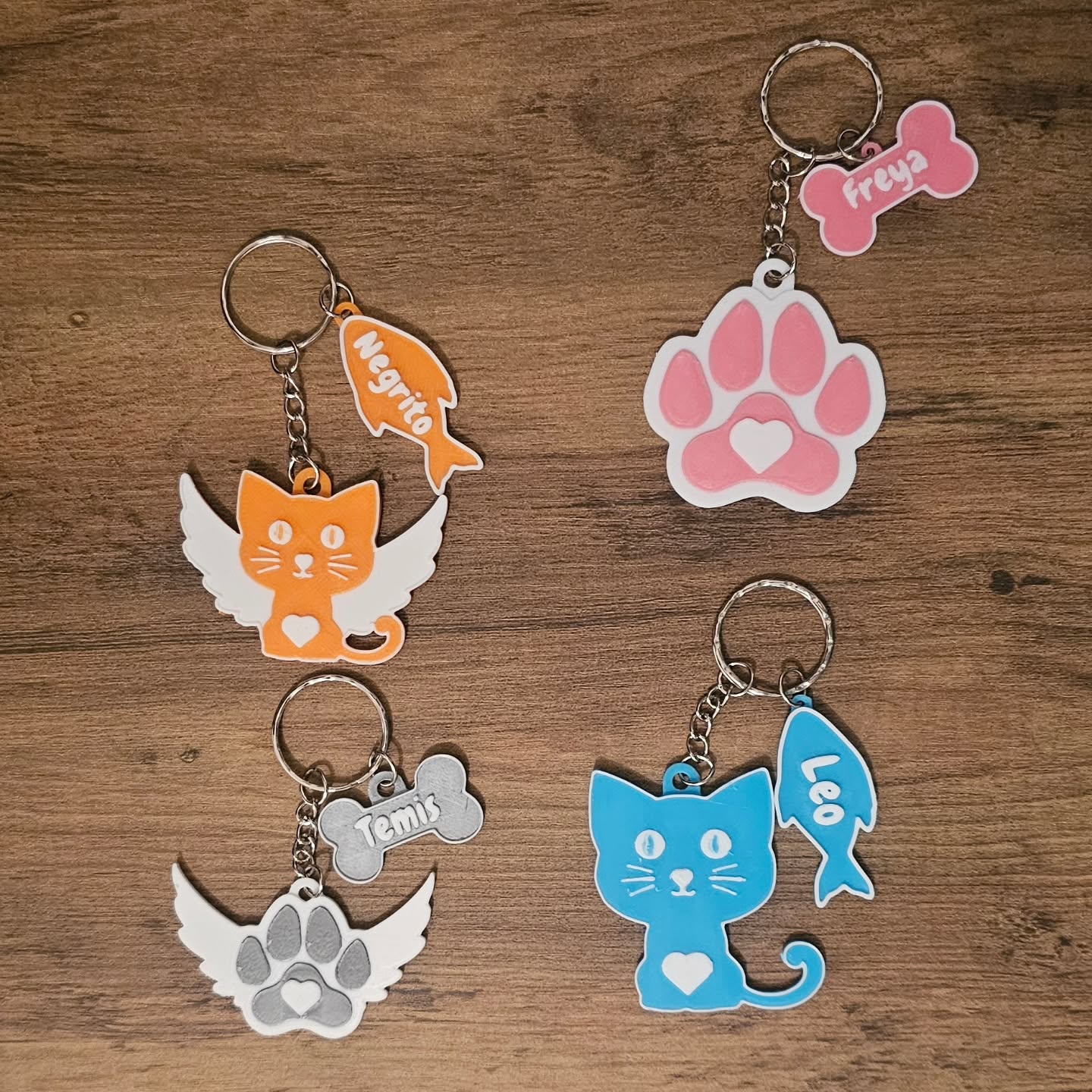 Llaveros de gatos personalizados Zaragoza
